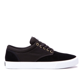 Dámské Skate Boty Supra CHINO Černé/Bílé/Bílé | CZ-52089